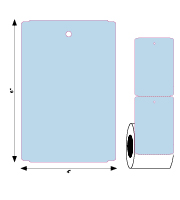 Product#6080 / blue Tag Size: 4″ x 6″