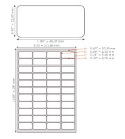 Label Size: 0.89&Prime; x 1.90&Prime;